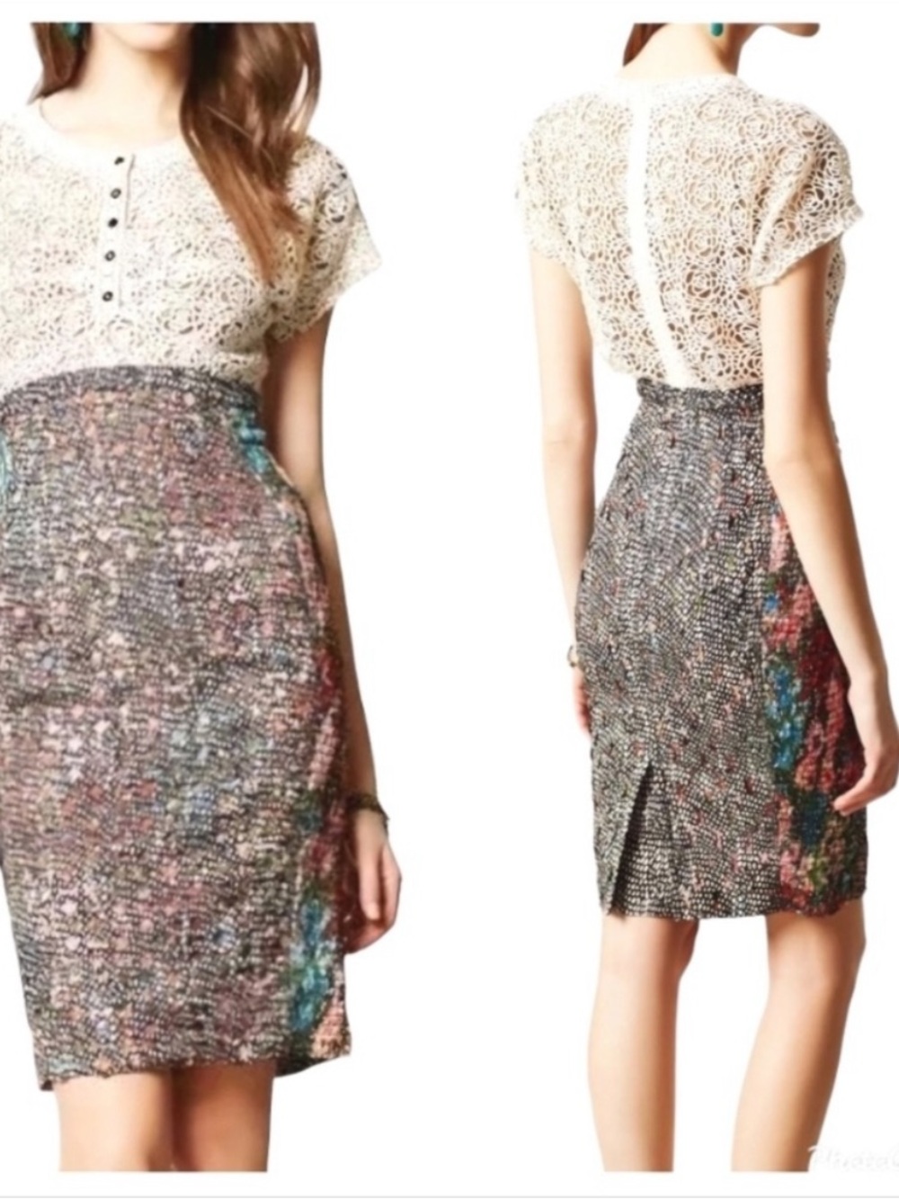 Byron Lars Study Lace Dress, Anthropologie Beguile 0 Fairycore Whimsigoth
